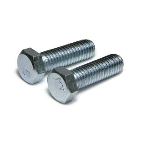 Grade 2, 7/8-9 Hex Head Cap Screw, Zinc Plated Steel, 1-1/2 In L, 10 PK